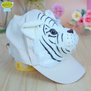 หมวกแก๊ปรูปหน้าสัตว์ สำหรับเด็ก 3ขวบขึ้นไป ผู้ใหญ่ก็ใส่ได้ 50-57 ซม.