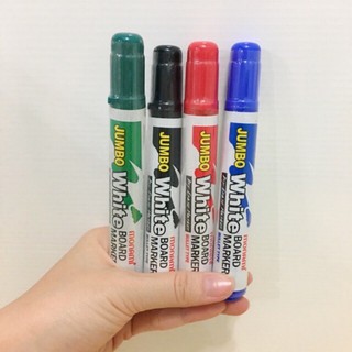 MONAMI JUMBO Whiteboard Marker-C ปากกาไวท์บอร์ด จัมโบ้ โมนามิ หัวตัด  สี ดำ / แดง / น้ำเงิน / เขียว  แท่ง