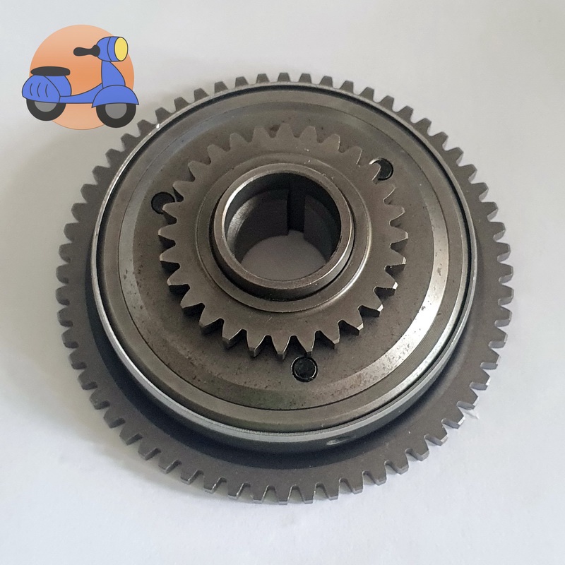 ชุดคลัตช์วันเวย์ Starting Clutch Flange Comp. สำหรับ Scomadi TL125,TT125, TT125i เทคนิก้า