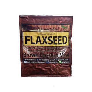 เมล็ดแฟลกซ์ (สีน้ำตาล) อบ บดผง Organic Flaxseed Meal 400 กรัม แฟลกซ์ซีด (ผลิตใหม่ตามออร์เดอร์)