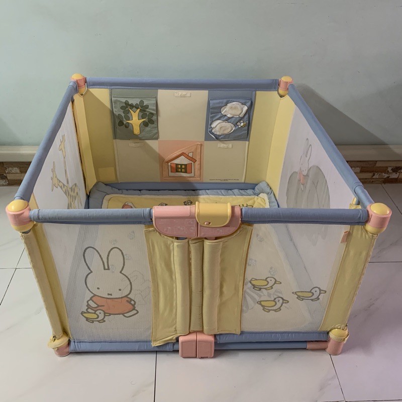 คอกกั้นเด็กแบบผ้า ลายMiffy