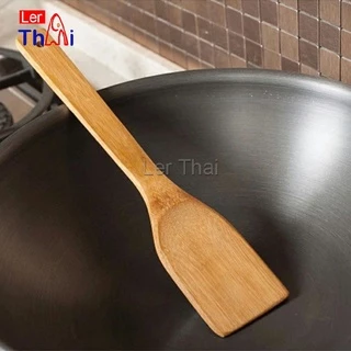 LerThai ตะหลิวไม้แท้ ไม้พายทำอาหาร ไม้พายครัว อุปกรณ์ทำอาหารทำอาหาร cooking spatula