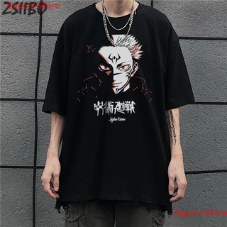 Appes Store 2021 เสื้อยืดพิมพ์ลาย Jujutsu Kaisen Yuji Itadori สําหรับผู้ชาย เสื้อยืดอนิเมะญี่ปุ่น