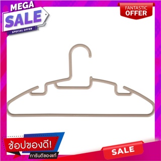 ไม้แขวนเสื้อ H-056BR น้ำตาล PLIM (1x6) ไม้แขวนเสื้อ CLOTHES HANGER PLIM H-056BR PACK6 BROWN อุปกรณ์ตากผ้า