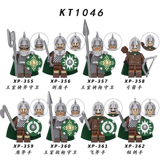 8pcs/set   Rohan Medieval Knight Lord Of The Rings Minifigures KT1046