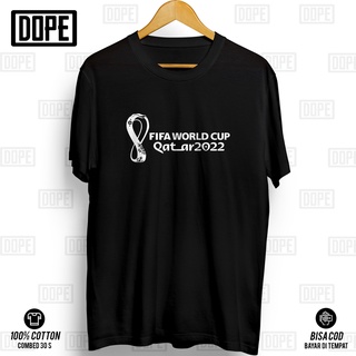 เสื้อยืดผ้าฝ้าย พิมพ์ลาย Fifa WORLD CUP 2022 QATAR WORLD CUP 30s V1 DOPE