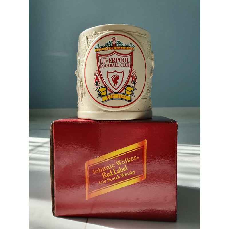 (rare item) แก้ว Mug Johnnie Walker RedLabel ลายทีมสโมสร Liverpool