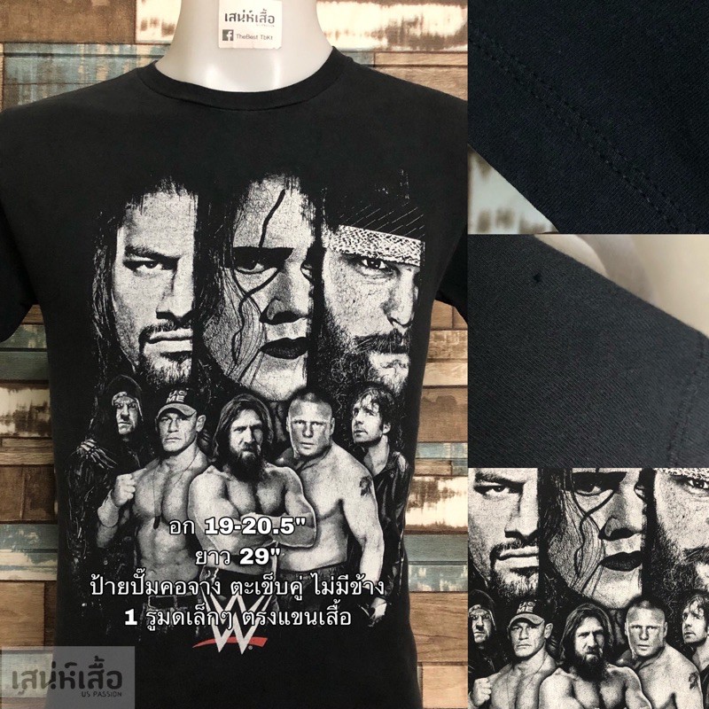 เสื้อวินเทจมวยปล้ำ WWE ผ้านิ่ม