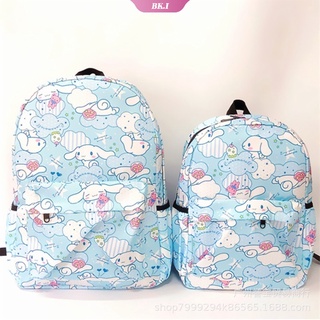 SANRIO ใหม่ กระเป๋าเป้สะพายหลัง กระเป๋านักเรียน ผ้าแคนวาส พิมพ์ลาย Hello Kitty Cinnamoroll My Melody น่ารัก สําหรับใส่แล็ปท็อป ของขวัญ