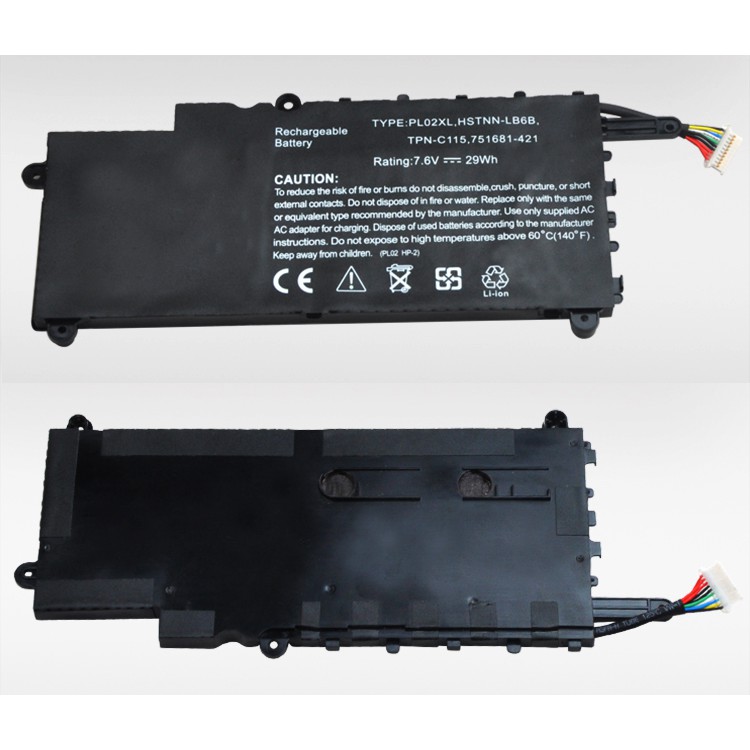 HP Pavilion X360P PL02XL 11 N030TU 11 N040TU 11 n010dx HSTNN LB6B TPN-C115 751681 421 notebook batte
