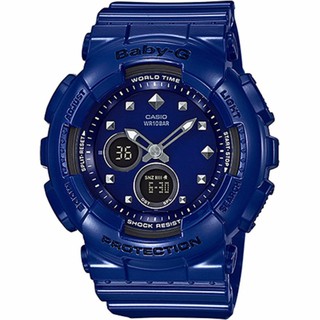 Casio Baby-G นาฬิกาข้อมือผู้หญิง สายเรซิ่นรุ่นBA-125-2ADR-Blue