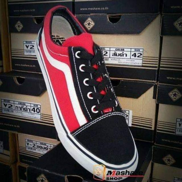 🔥Hot item🔥 ส่งไว!!! ราคาถูกที่สุด!!! ใน Shopee!!! รองเท้าผ้าใบ Mashare​ ทรง OLD SKOOL รุ่น V7 ไซส์​ ​: 37 - 45
