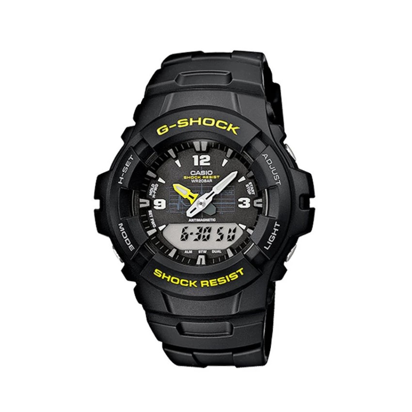 Casio G-shock นาฬิกาข้อมือผู้ชาย สายเรซิ่น รุ่น G-100-9C - Black