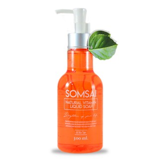 สบู่ส้มใส SOMSAI NATURAL VITAMINS LIQUID SOAP ขนาด 300 ml