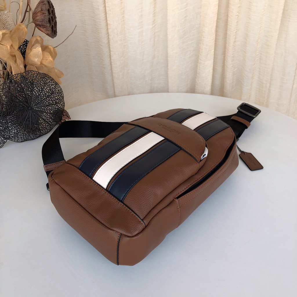 us นำเข้า⭐️ COACH MEN กระเป๋าคาดหน้าอก crossbody WAIST กระเป๋าสะพายไหล่ข้างเดียว 39942 49312 67249 49318 73344 75879