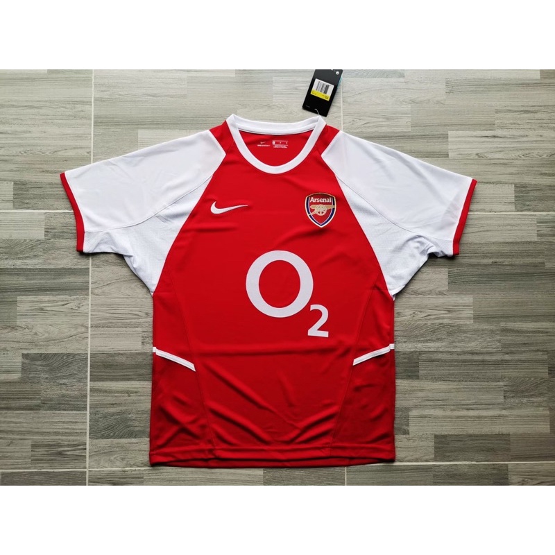 ARSENAL retro home kit 2002-04 INVINCIBLE 🏆 เสื้ออาร์เซนอล ย้อนยุค ไร้พ่าย 2002-04