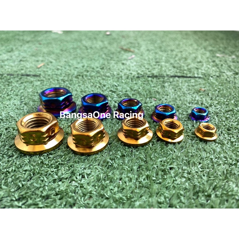 🇳🇱 SKRU NUT TITANIUM / GOLD M6 M8 M10 M12 M14