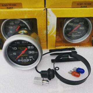 วัดบูส Auto Meter หน้าน้ำมัน 35/60ปอนด์ หน้าสีบรอนซ์/ดำ พร้อมขาดำ