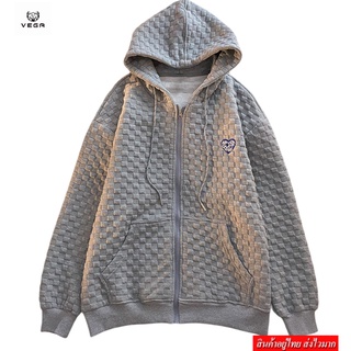 VEGA-2022  เสื้อกันหนาวแขนยาว มีฮู้ด ผ้าหนา  แฟชั่น  รุ่น W6852