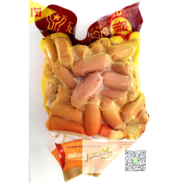 คอกเทลเจ Cocktail Sausage 900 กรัม YT ไส้กรอกคอลเทลเจ อาหารเจ อาหารมังสวิรัติ vegan