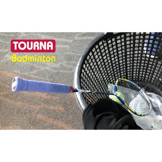 TOURNA GRIP Badminton Dry feel OverGrip กริปพันด้ามเทนนิส แบดมินตัน กอฟท์ แบบแห้ง Blue- 1 XL ชิ้น