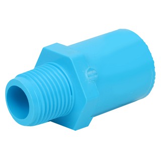 ท่อประปา ข้อต่อ ท่อน้ำ ท่อPVC ข้อต่อตรงเกลียวนอก-หนา SCG 1/2" สีฟ้า MPT STRAIGHT PVC SOCKET SCG 1/2" LIGHT BLUE