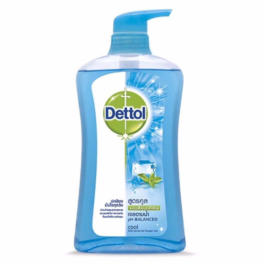 Dettol Shower Gel Cool 500 ml. เจลอาบน้ำแอนตี้แบคทีเรีย สูตรคูล