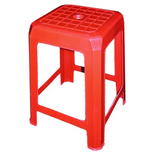 💥โปรสุดพิเศษ!!!💥 ฟรีซีโต้ เก้าอี้พลาสติก เกรด B สีแดง Freezeto Plastic Stool Grade B Red Color