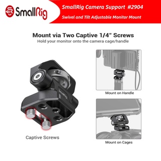 SmallRig Swivel and Tilt Adjustable Monitor Mount with Screws Mount 2904