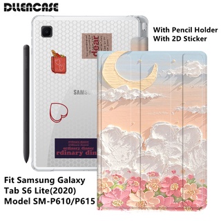ภาพหน้าปกสินค้าDllencase เคสใส พร้อมช่องใส่ปากกา กันกระแทก สําหรับ Samsung Galaxy Tab S6 Lite 10.4 2020 Model SM-P610 SM-P615 A312 A313 ที่เกี่ยวข้อง