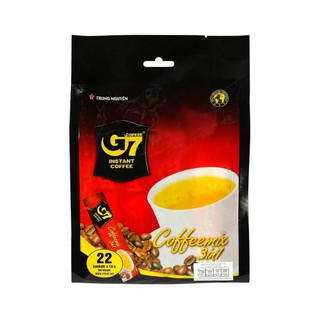 G7 กาแฟสำเร็จรูป 3in1 ขนาด 16 กรัมx22 ซอง มีกลิ่นหอมโดดเด่นเป็นเอกลักษณ์ รสชาติกลมกล่อม