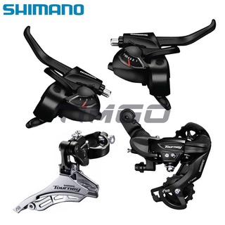 Shimano Tourney ชุดคอมโบเบรกตีนผีหน้า และหลัง ความเร็ว 3x7 ST-EF41 FD-TY300 RD-TY300 EF41 สําหรับจักรยานเสือภูเขา