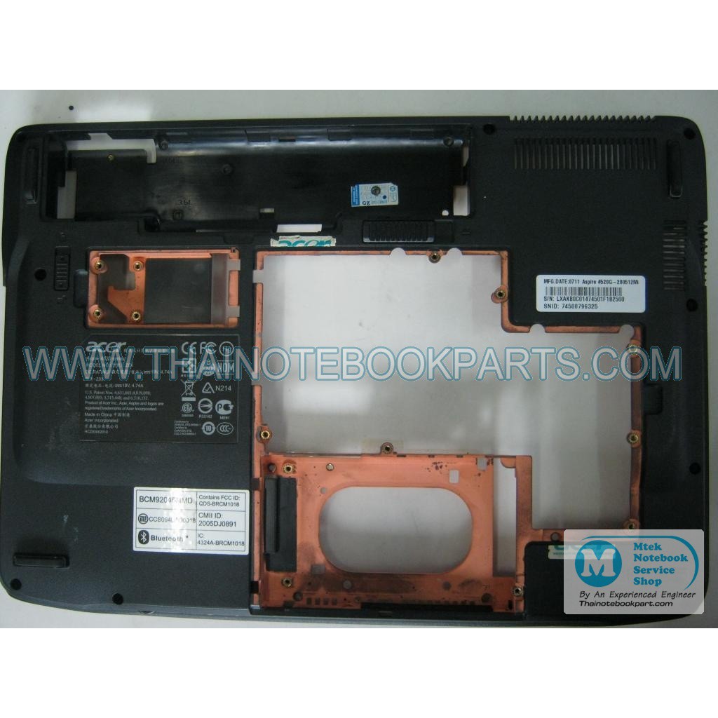 Acer Aspire 4520 4520g Series Laptop Case Bottom 3BZ03BATN00 OEM Original