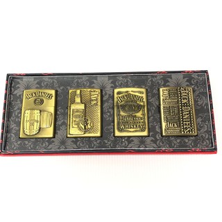 ไฟแช็คน้ำมันชุด 4 อันลาย NO10 ใช้น้ำมันในการจุดไฟ ขนาด 55x40 mm
