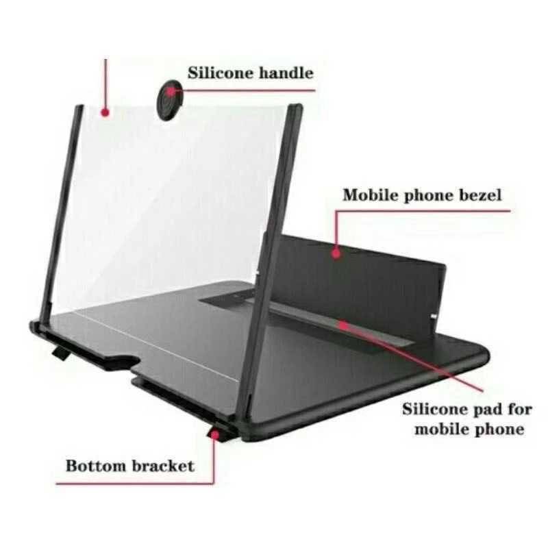3D Video Amplifier 10 inch ขยายจอ จอขยาย 3D โทรศัพท์ 10 นิ้ว บาง พกพาสะดวก สุ่มสี thumbnail 9