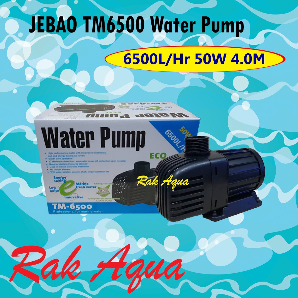 ปั้มน้ำประหยัดไฟ JEBAO TM6500 ECO Water Pump 6500L/Hr 50W