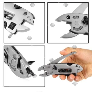 Elit Multitool ประแจอเนกประสงค์ Adjustable Wrench พกพา เครื่องมือสารพัดประโยชน์ มีดพับ คีม ไขควง Gadget เดินป่า แคมป์ปิ้