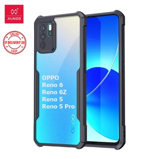 XUNDD เคส OPPO Reno 5 / 5 Pro / Reno 6 / Reno 6Z / Reno5Pro / Reno6Z เคสกันกระแทกกันกล้อง แบบขอบนิ่ม-หลังแข็ง