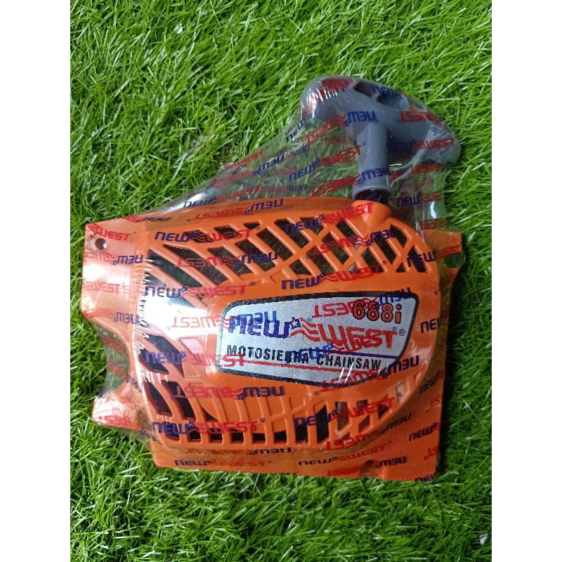 ฝาดึงสตาร์ท สีส้ม 6688i 688i 5800 5200 NEWWEST แท้ ฝาสตาร์ท เลื่อย ฝาดึง ฝา6688 พร้อมส่ง