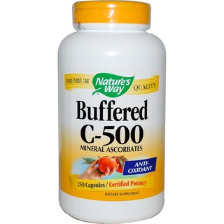 Natures Way, Buffered C-500, 250 Capsules