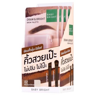 Baby Bright ดรอว์แอนด์ไบร์ทโบรว์พาเลท Draw &amp; Bright Brow Palette