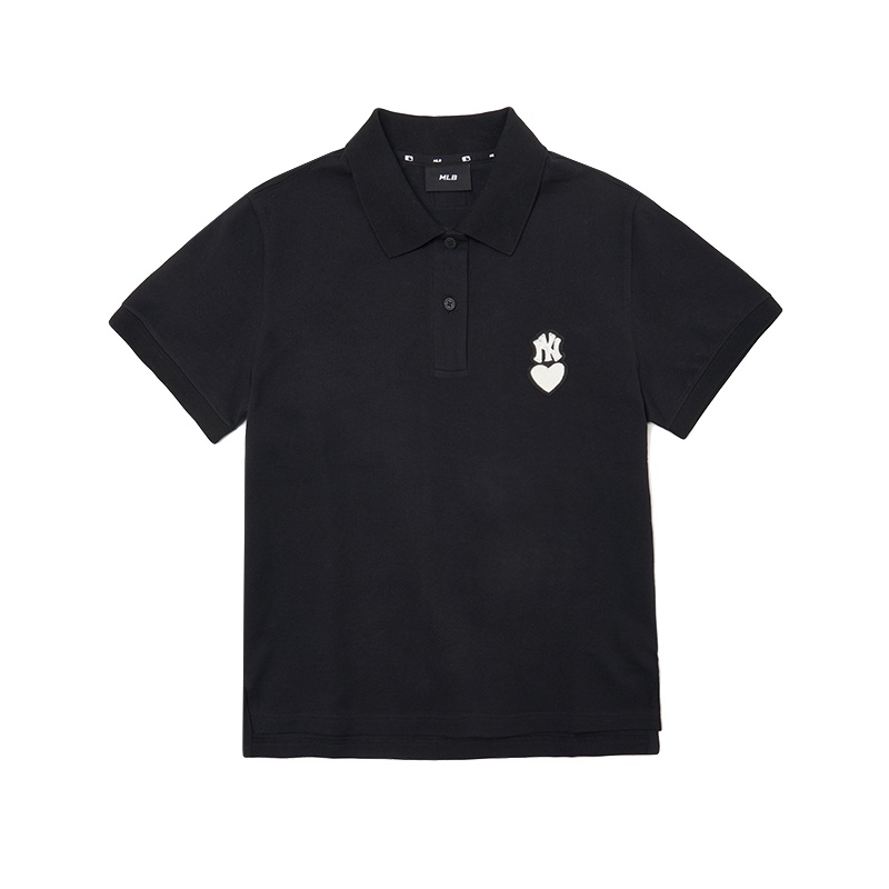 เสื้อโปโลแขนสั้นลําลอง คอปก ลาย Mlb Love แฟชั่นฤดูร้อน สําหรับผู้ชาย และผู้หญิง