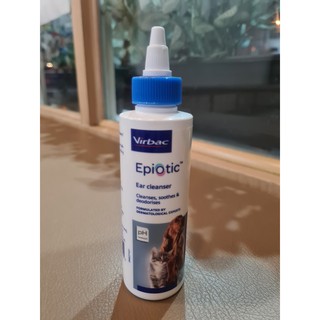 ราคาEpiotic Ear cleaner อีพีโอติก ผลิตภัณฑ์ทำความสะอาดช่องหู สุนัข แมว ขนาด 125 ml.