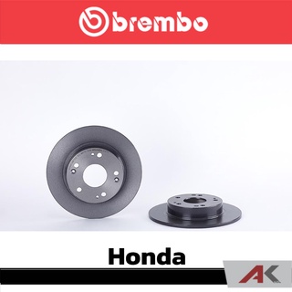 จานเบรก Brembo HONDA Civic FD ปี 2006, FB ปี 2012 หลัง เบรคเบรมโบ้ รหัสสินค้า 08 A147 11 (ราคาต่อ 1 ข้าง)