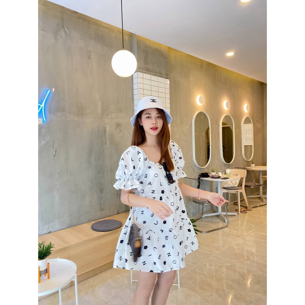 Beiiew🌟🖤พร้อมส่ง🖤 🤍Mini dress🤍 ป้ายคองานใส่สบาย ตัวเดียวสวยจบครบ ไปคาเฟ่ ชอปปิ้ง wfh เอรี่เดยลุค สบา