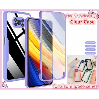 เคสโทรศัพท์มือถือแบบนิ่ม TPU ใส กันกระแทก กันรอยเลนส์กล้องสองด้าน สําหรับ Xiaomi Poco M4 M3 X4 X3 Pro Nfc F3 X3pro X3nfc M3pro X4nfc M4pro X4pro