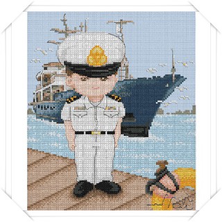 ทหารเรือ (27-K) ชุดปักครอสติช ภิญญ์ ,Cross Stitch Kit Pinn (Pre Order)