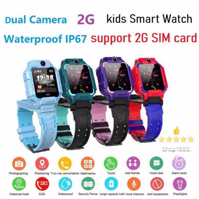 MK นาฬิกาเด็ก q19 Pro Z6 q88 smart watch มัลติฟังก์ชั่เด็ก smart watch โทรศัพท์ ios a ndroid เด็กของเล่นของขวัญ