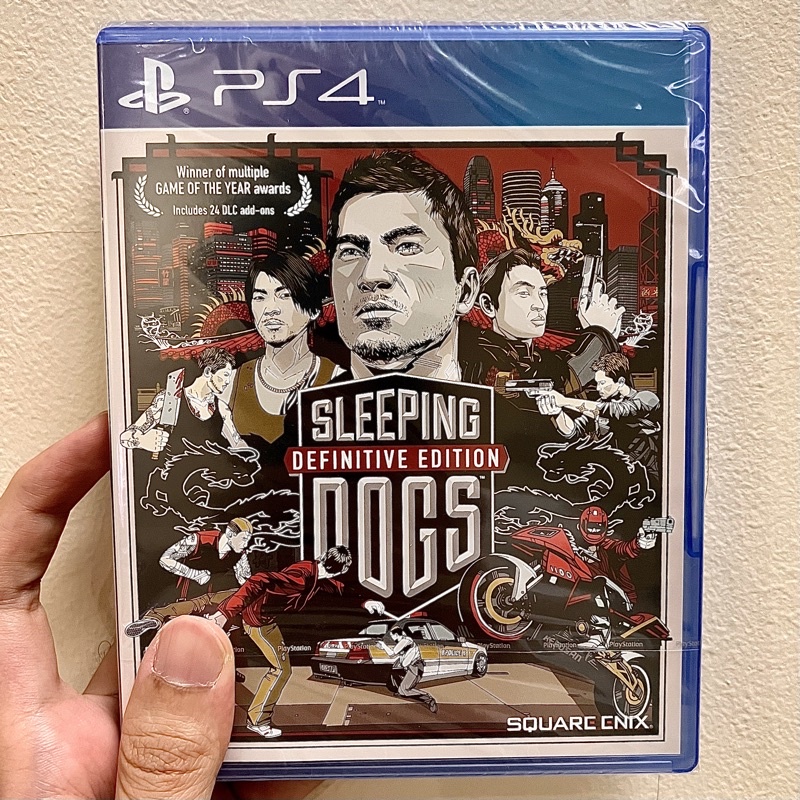 SONY แผ่น cd เพลง Sleeping Dogs Definitive Edition Ps4 Playstation bd Ps4 5 GTA yakuza ps5 V5 gtav gta5 kung fu ori Second Hand like new Second Hand นาฬิกา ori karate