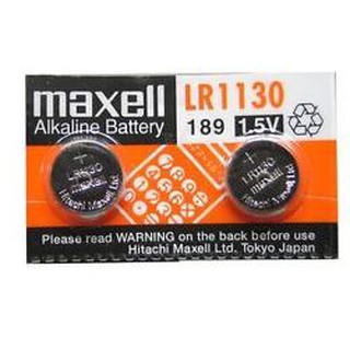 Maxell ถ่านกระดุม รุ่น LR1130 1.5V (แพ็ค 2ก้อน)